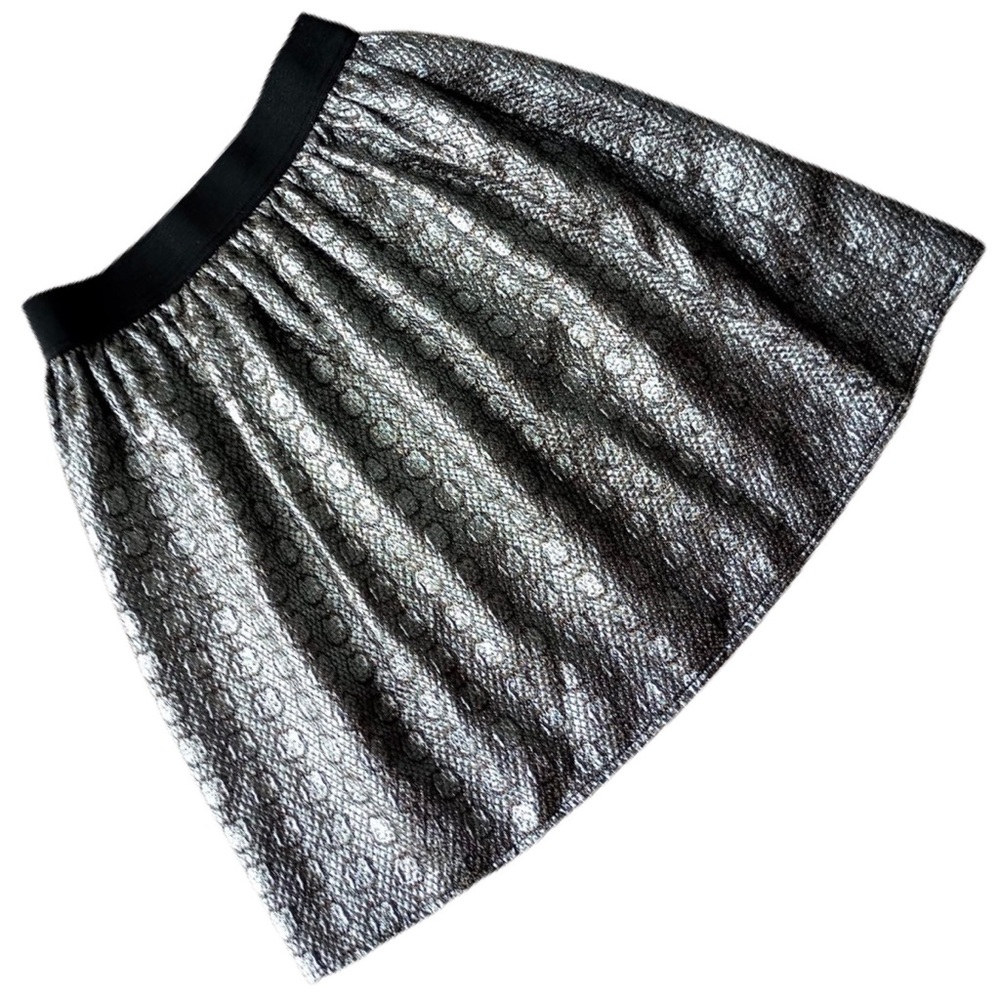 MISS SELFRIDGE Petites Black Silver Zip Mini Skirt